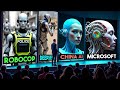 KI Schockiert Wieder Google Astra KI RoboCop Ganzkörper Muskelskelett Humanoide