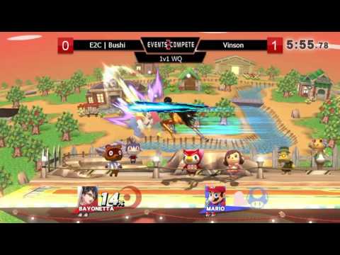 E2C Arena #1 Winners Quarters – E2C l Bushi (Bayonetta) vs. Vinson (Mario)