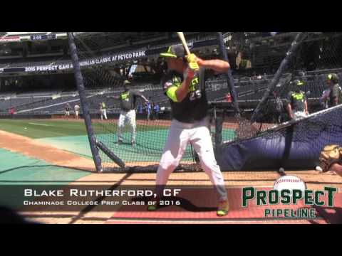 Blake Rutherford Prospect Video, OF, Chaminade College Prep Class of 2016 @PGAAC