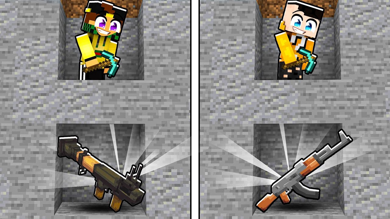 SCAVA PER COMPRARE LE ARMI SU MINECRAFT