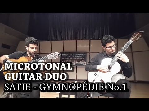 Gymnopédie No. 1 - Microtonal Guitar Duo - Live in Miami