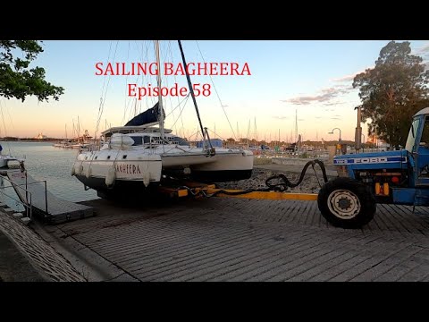 Antifouling Bagheera at Ship and Sail Gladstone. How to do it for beginners. #MultihullSolutions