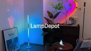 Lamp Depot Minimalist LED Spiral Floor Lamp (2-Pack)