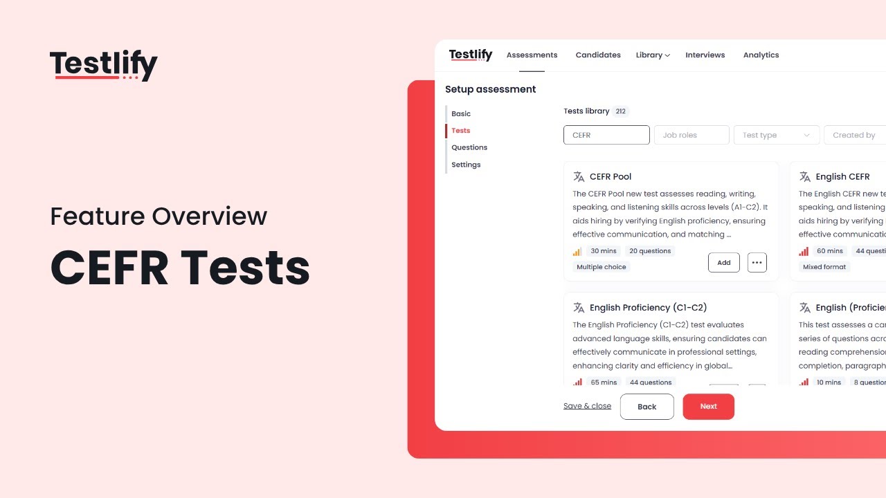 CEFR Test | How to assess candidate's language proficiency