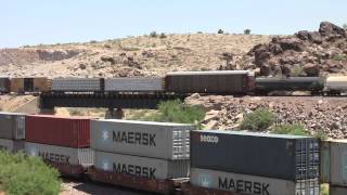 preview picture of video 'BNSF Seligman Subdivision - Kingman, AZ - Part 5'