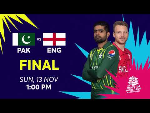 Watch #T20WorldCup 'Final #Pakistan vs #England! Sunday, 13th Nov at 1:00 PM on #ASportsHD + #ARYZap