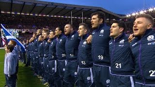 Scottish National Anthem Scotland v England 6th February 2016