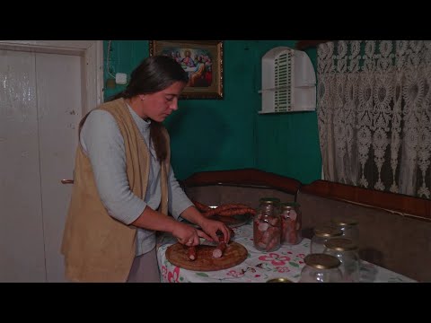 A Unique Ancient Method of Making Sausage