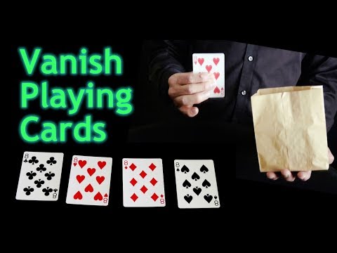 Easy Magic Tricks for Beginners and Kids With Cards - Make Cards Vanish