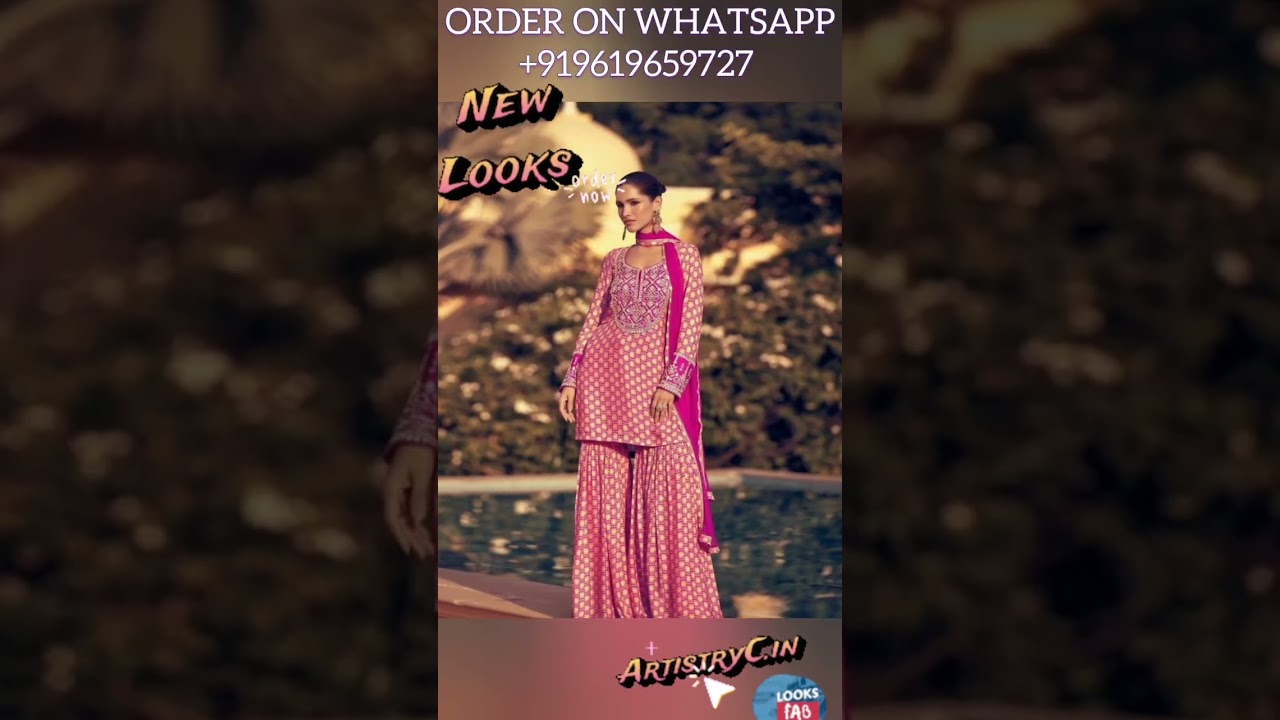 Pink Chinon Silk Sharara Suit @3680? Get Akshara's Latest Ethnic Look 2025!