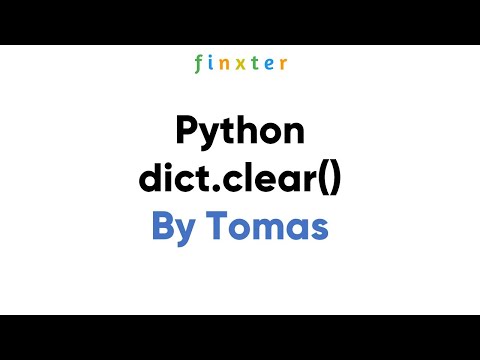 The Python Dictionary Clear Method