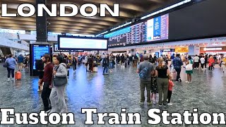 Exploring LONDON Euston Train Station. What YOU Need to Know. England UK