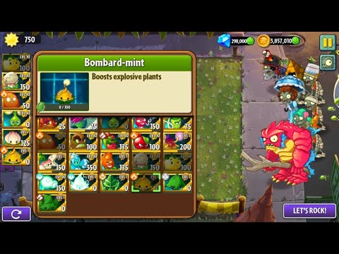 PvZ 2 - New Mint Test Drive (Reinforce and Bombard-mint)