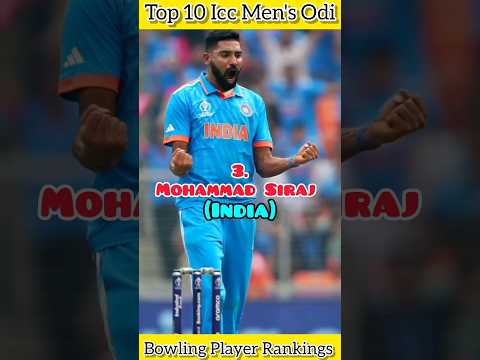 Top10 Icc Men's Odi Bowling Player Rankings #shorts #cricket
