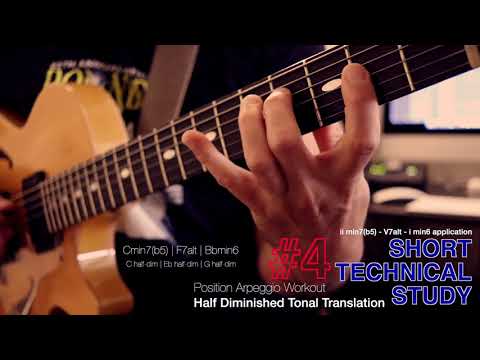 Short Technical Study #4 (Half Diminished Tonal Translation) - ii min7(b5) - V7alt - i min6