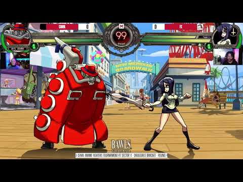 X-Sekai Anime Fighters Tournament ➤ Skullgirls Round 4 FX Vs Coral