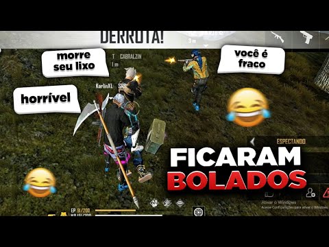 MEUS INIMIGOS FICARAM MUITO BRAVOS COMIGO DEPOIS DISSO 😂🤣 - FREE FIRE