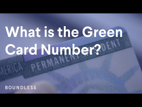 The Green Card Number, Explained