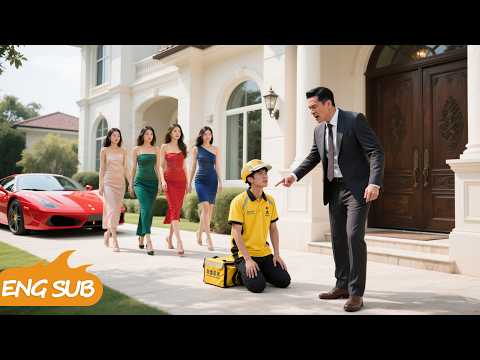 A rich man bullies a courier who's actually a billionaire! Five beauties fetch him in a Rolls-Royce!