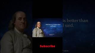 #subscribe  Famous Quotes by Benjamin Franklin | Feel Inspired #shorts