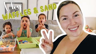 Making Waffles & Playing With Sand | VLOG