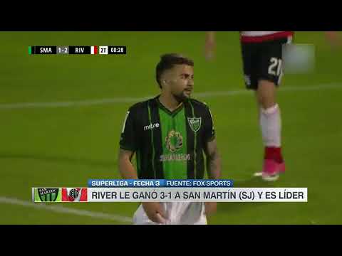 SUPERLIGA FECHA 3:  San Martin (sj) vs River 1-3