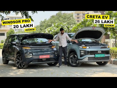 *6 Lakh Difference* New MG Windsor Pro Vs Creta EV | Which One to Buy ? Comparison