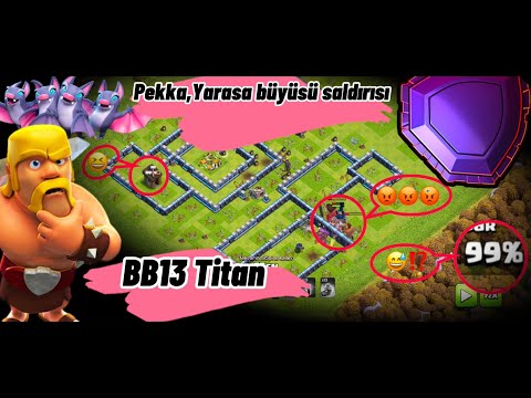 BB13 Pekka,yarasa büyüsü saldırısı, th13 pekka bat spell attack-Clash of clans