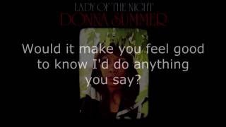 Donna Summer - Wounded LYRICS Remastered &quot;Lady of the Night&quot; 1974