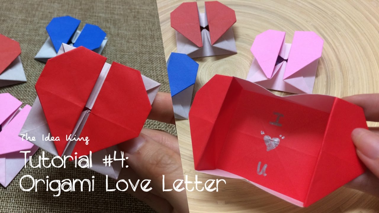 How to Make Origami Love Letter Step by Step? | The Idea King Tutorial #4