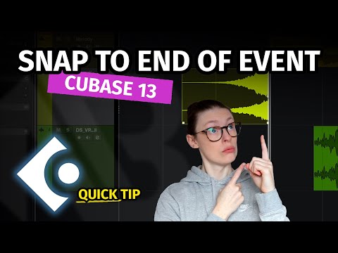 HOW TO SNAP END OF EVENT TO GRID | Quick Tip Cubase 13