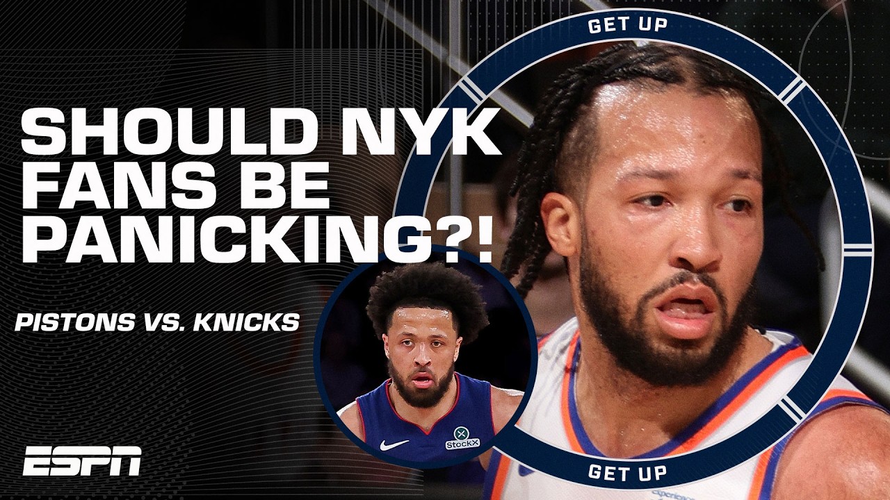 Pistons vs. Knicks FULL REACTION 🎥 New York fans in FULL PANIC MODE? 😧 | Get Up