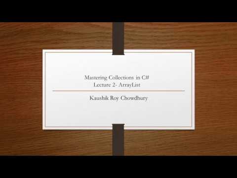 How to use ASP Net Core Console app to use ArrayList methods with code Lecture 2 Lecture 2