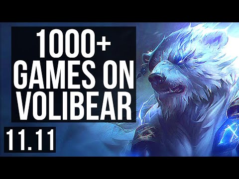 VOLIBEAR vs AATROX (TOP) | 1000+ games, Legendary, 14/4/16 | BR Diamond | v11.11
