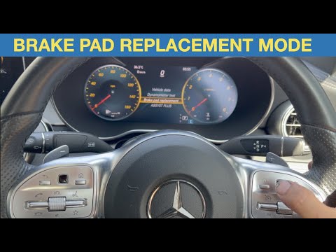 2019 Mercedes - How to activate Brake Pad Replacement Service mode