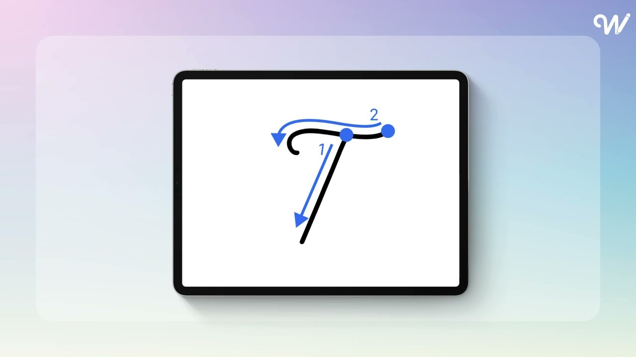 How to Write Cursive T in Writey