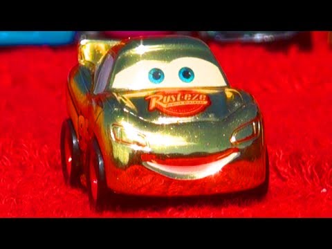 Cars 2 Micro-Drifters 3-pack Gold Lightning McQueen Acer Holley Shiftwell Mattel Toys Disney Pixar