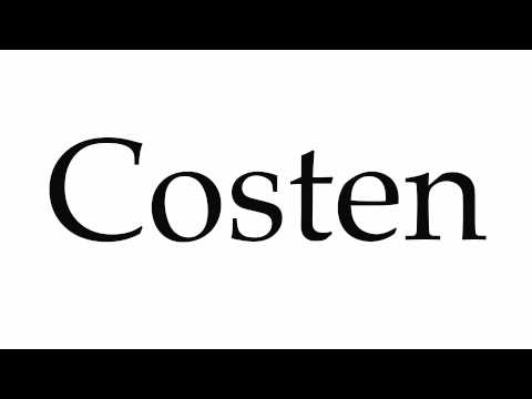 How to Pronounce Costen