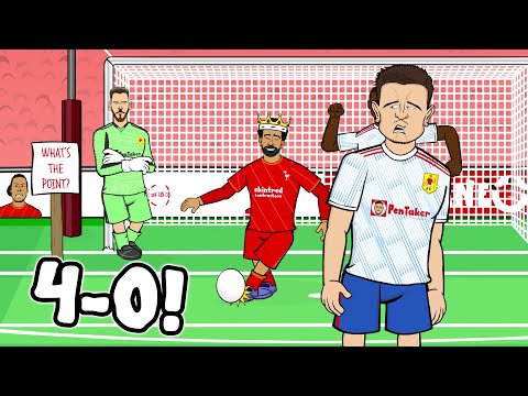 4-0! Liverpool vs Man Utd: The Cartoon! (Salah Diaz Mane Goals Highlights 2022)