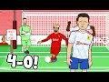 4-0! Liverpool vs Man Utd: The Cartoon! (Salah Diaz Mane Goals Highlights 2022)