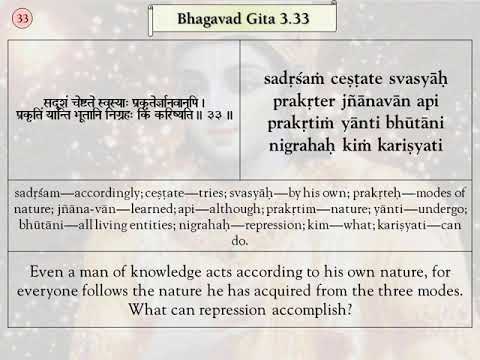 Srimad Bhagavad Gita Verses, BG 3.33