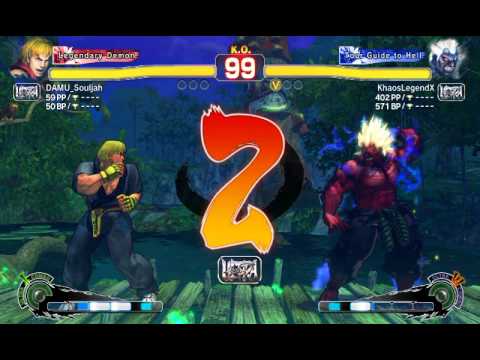 KhaosLegendX Plays Ultra Street Fighter IV: Ken vs Oni