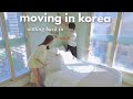 Moving into my *dream* Korean apartment | unpacking, kitchen organizing + decorating