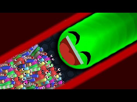 Slither.io 1 Tiny Hacker Snake vs Giant Troll Snakes Epic Slitherio Gameplay