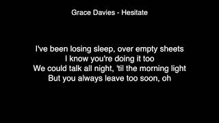 Grace Davies - Hesitate Lyrics ( From X Factor UK 2017 )