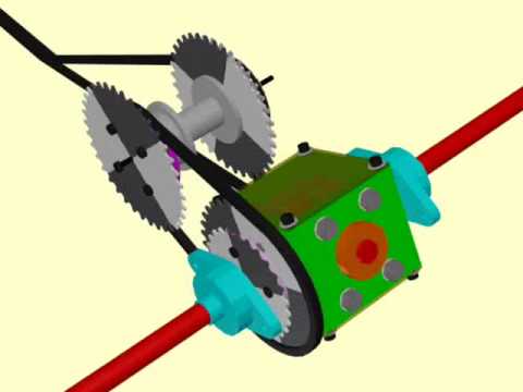 Four Wheels Velomobile Gearbox and differential.