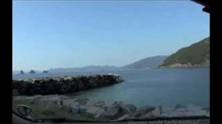 preview picture of video '[V0433] 西四国10：猿鳴漁港や中浦漁港から御荘湾沿いに高畑漁港へ'