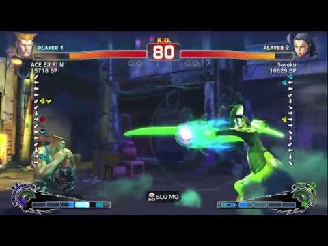 ACE・EIRIN [Guile] vs Seveku [Rose] SSF4 Japanese Online Ranked Matches - TRUE-HD
