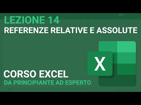 Relative and Absolute References - EXCEL TUTORIAL ITALIANO 14