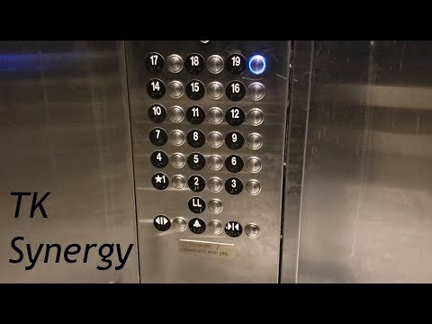 ThyssenKrupp Synergy MRL Traction Service Elevator @ Renaissance Hotel, Cincinnati, OH